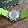 AUDEMARS PIGUET ROYAL OAK OFFSHORE Stainless Steel | Green "Lady Tapisserie" Dial | Diamond Bezel