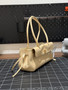 Chanel SS26 Large Bowling Bag - Grained Calfskin & Gold-Tone Metal - Apricot