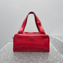 Miu Miu Arcadie Leather Bowling Bag - Red