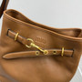 Miu Miu Aventure Nappa Leather Bucket Bag - Brown