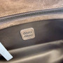 Miu Miu SS26 Suede Messenger Bag - Yellow Brown (I)
