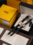 Fendi F is Fendi 28mm Ladies Quartz Watch Set- Two White Dial Gold Case Leather Strap