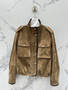 Brunello Cucinelli Spring 2026 Suede Drop-Shoulder Jacket - Camel