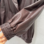 Brunello Cucinelli Spring 2026 Double-Breasted Nappa Leather Jacket - Dark Maroon