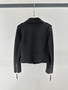 Bottega Veneta Intrecciato Woven Leather Moto Jacket - Black