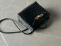 Bottega Veneta Gemelli Intrecciato Leather Small Shoulder Bag - Black