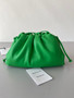Bottega Veneta Mini Dustbag Intrecciato Leather Bag - Sage Green