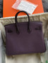 Hermès Birkin 25 Touch – Matte Alligator Grape Purple Gold Hardware