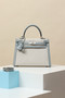 Hermès Kelly 25 – Glacier Blue 8U Swift/Canvas PHW