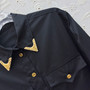 Schiaparelli Eagle Collar Shirt – Black