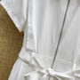 Hermès Spring/Summer 2026 H-Jacquard Zip Front Tie-Waist Dress – White