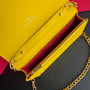Schiaparelli Serrure Clutch Black Gold Sunburst