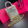 Schiaparelli Serrure Clutch Taupe Gold