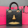 Schiaparelli Face Tote Large Silver Croc