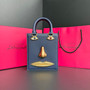 Schiaparelli Face Tote Small Silver Croc