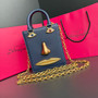 Schiaparelli Face Tote Small Silver Croc