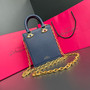 Schiaparelli Face Tote Small Silver Croc