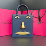 Schiaparelli Face Tote Large Taupe Croc