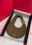 Chloé Charms Suede Hobo Dark Brown