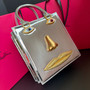 Schiaparelli Face Tote Large Silver