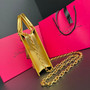 Schiaparelli Face Tote Small Gold