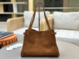 Chloé Charms Suede Hobo Dark Brown