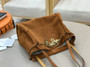 Chloé Charms Suede Hobo Dark Brown