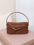 Miu Miu Nappa Leather Tote Bag - Cognac