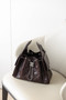 Chanel 25 Small Dark Burgundy Grained Calf Leather Shoulder Bag with Silver Hardware
