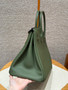 Hermes Birkin 35 Togo Leather Olive Green Gold Hardware
