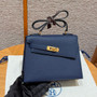 Hermes Kelly Sellier 20 en Desordre Blue Royal