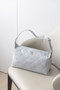 Chanel 25C Quilted Hobo Bag, Cruise 2025 Collection – Light Grey Caviar Leather