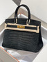 Hermès Birkin 30 Matte Crocodile Gold Hardware
