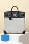 Hermès Haut à Courroies 40 HAC Canvas & Swift Leather Black