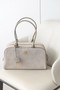Chanel 26S Bowling Bag Grey Suede