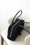 Chanel 26S Bowling Bag Black Suede