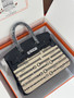 Hermès Birkin 30 Limited Edition Christmas Canvas & Swift Leather Gold Hardware