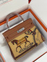 Hermès Kelly 28 Limited Edition Horse Totem Canvas