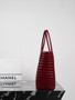 Chanel Executive Cerf Tote Bordeaux Shiny Crocodile Gold Hardware