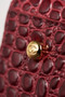 Chanel Executive Cerf Tote Bordeaux Shiny Crocodile Gold Hardware