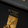 Hermès Kelly 28 Sellier Craie/Black Epsom HSS Special Order Gold Hardware