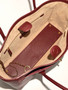 Chanel Vintage Burgundy Caviar/Smooth Calfskin East-West Tote Bag with GHW