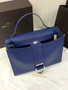 Delvaux Brillant Tempo Large Royal Blue Allure Calf, Palladium Hardware