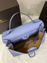 Delvaux Brillant Tempo Large Royal Blue Allure Calf, Palladium Hardware