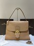 Delvaux Brillant Tempo Large Sand Allure Calf, Gold Hardware