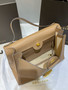 Delvaux Brillant Tempo Large Sand Allure Calf, Gold Hardware