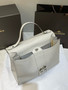 Delvaux Brillant Tempo Large Sand Allure Calf, Gold Hardware