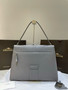 Delvaux Brillant Tempo Large Pearl Grey Allure Calf, Palladium Hardware