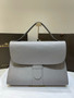 Delvaux Brillant Tempo Large Pearl Grey Allure Calf, Palladium Hardware