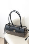 Chanel Small "Urban Essential" East West Shopping Tote — Black Calfskin & Multi Tweed